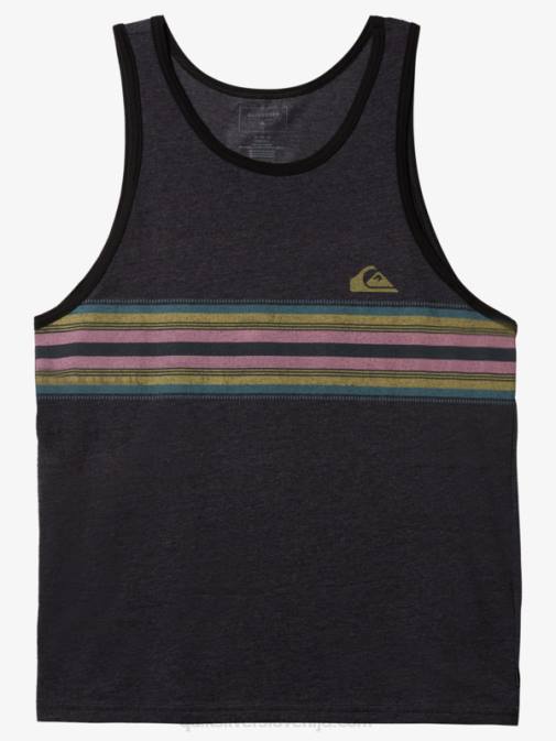 Quiksilver PJ4H1337 moški oglje resje poenostavljena tank majica s kratkimi rokavi