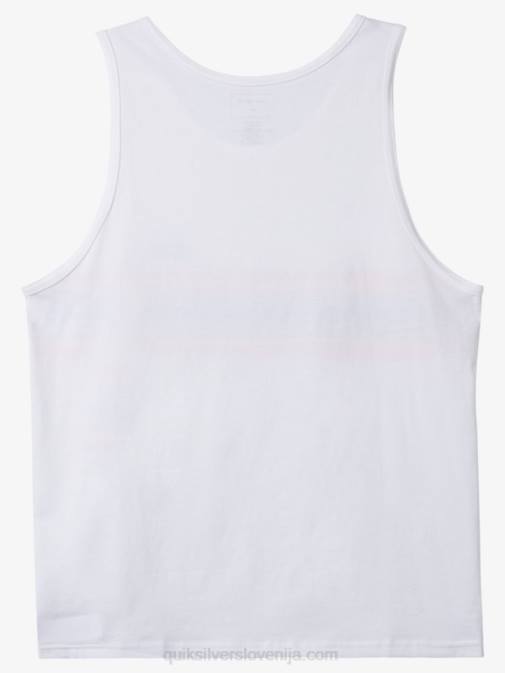Quiksilver PJ4H1338 moški bela poenostavljena tank majica s kratkimi rokavi