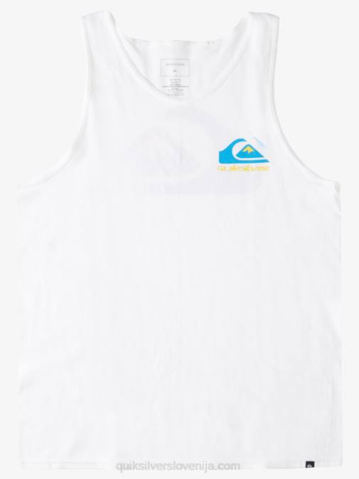 Quiksilver PJ4H1521 moški bela zadnji rezervoar z logotipom
