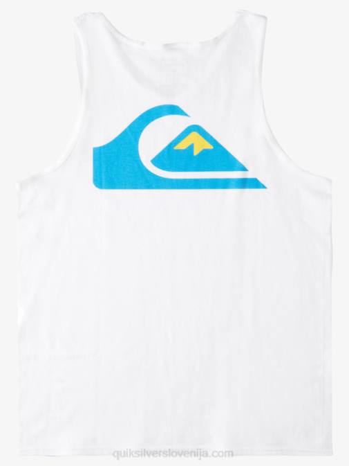 Quiksilver PJ4H1521 moški bela zadnji rezervoar z logotipom