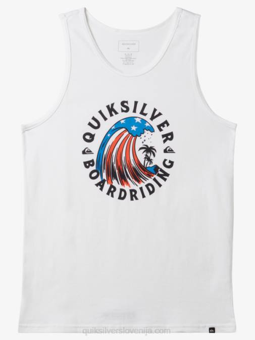 Quiksilver PJ4H154 moški bela dom rezervoarja z valovi