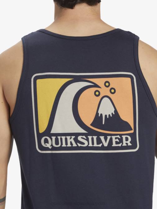 Quiksilver PJ4H166 moški mornarsko modri blazer rezervoar z mehkimi mehurčki