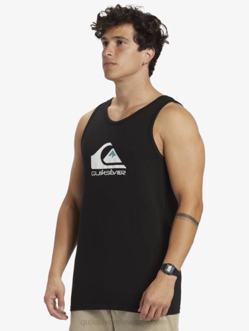 Quiksilver PJ4H262 moški Črna velik rezervoar z logotipom