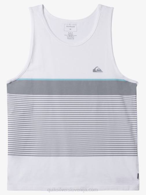 Quiksilver PJ4H456 moški bela tijuana stripe tank