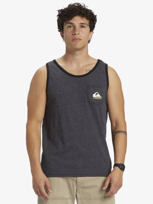 Quiksilver PJ4H555 moški oglje resje omni pocket tank majica s kratkimi rokavi