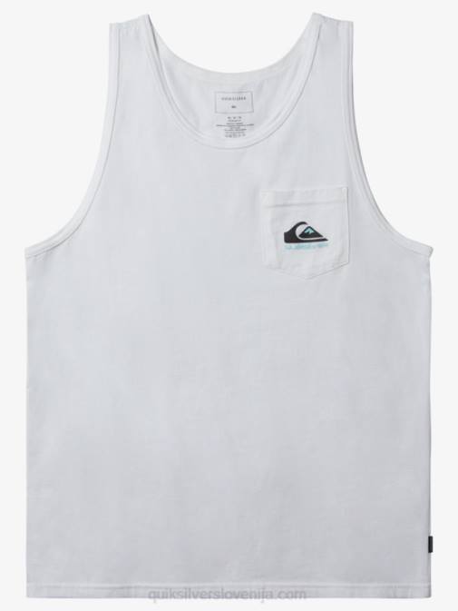 Quiksilver PJ4H557 moški bela omni pocket tank majica s kratkimi rokavi