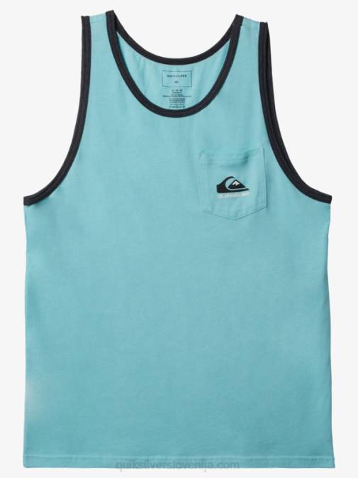 Quiksilver PJ4H558 moški angel modro resje omni pocket tank majica s kratkimi rokavi