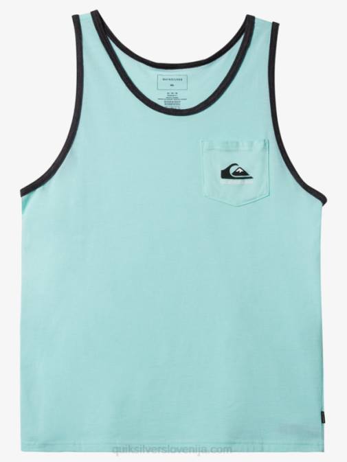 Quiksilver PJ4H559 moški beach glass heather omni pocket tank majica s kratkimi rokavi
