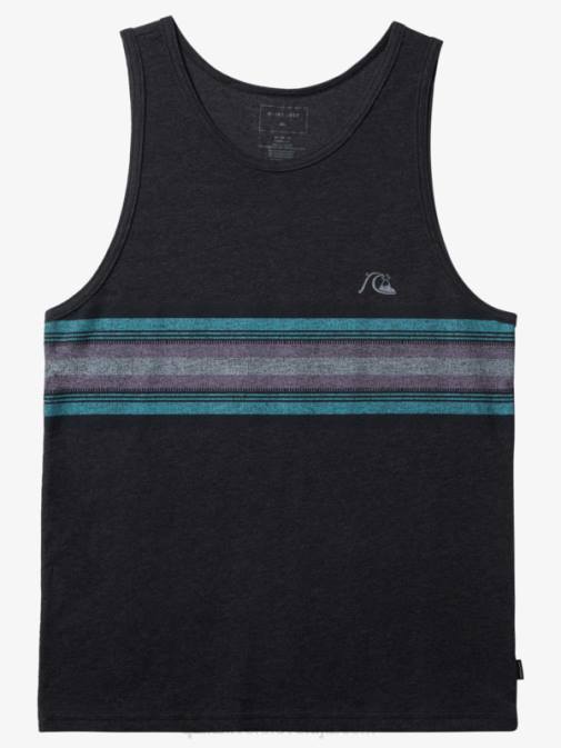 Quiksilver PJ4H705 moški oglje resje vsakdanji stripe tank