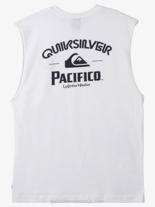 Quiksilver x Pacifico PJ4H3 moški bela ravni strelec tank