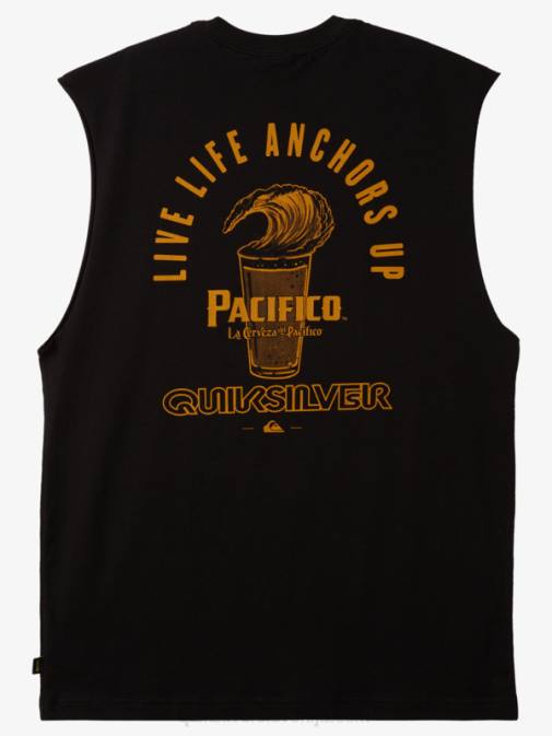 Quiksilver x Pacifico PJ4H4 moški Črna ravni strelec tank