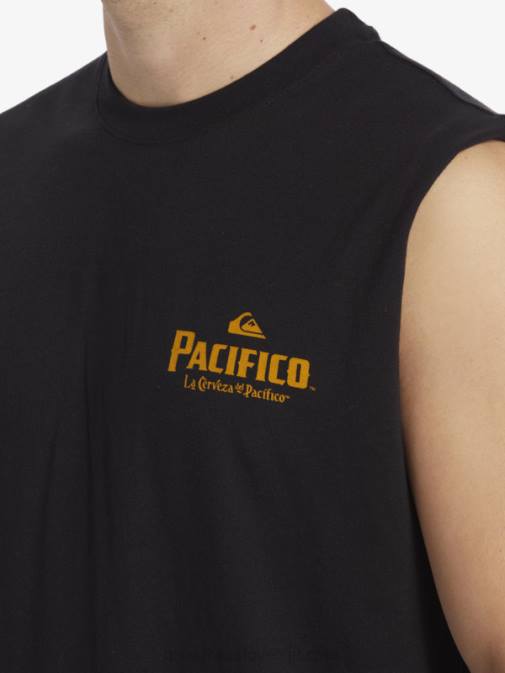 Quiksilver x Pacifico PJ4H4 moški Črna ravni strelec tank