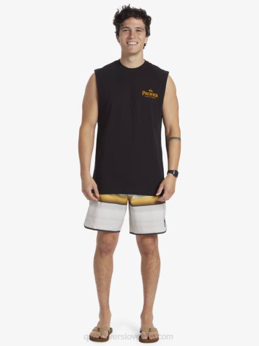 Quiksilver x Pacifico PJ4H4 moški Črna ravni strelec tank