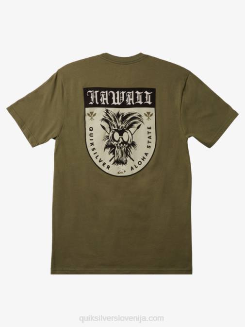 Quiksilver PJ4H1005 moški štiriperesna deteljica hawaii ikaika majica s ščitom