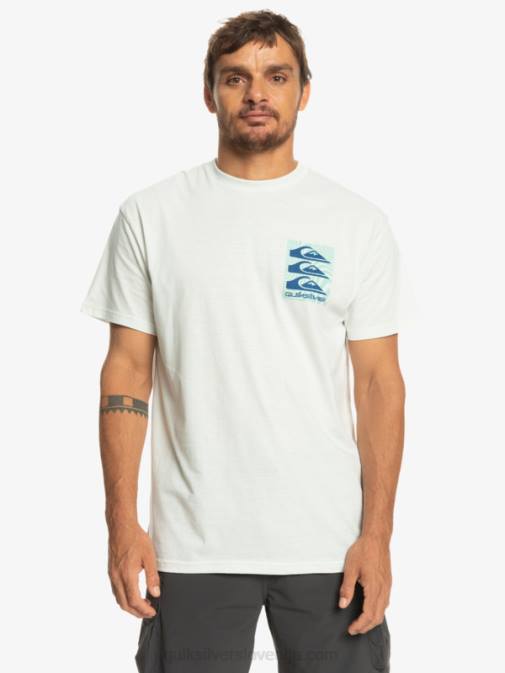 Quiksilver PJ4H1013 moški Sneguljčica majica z deformiranimi vzorci
