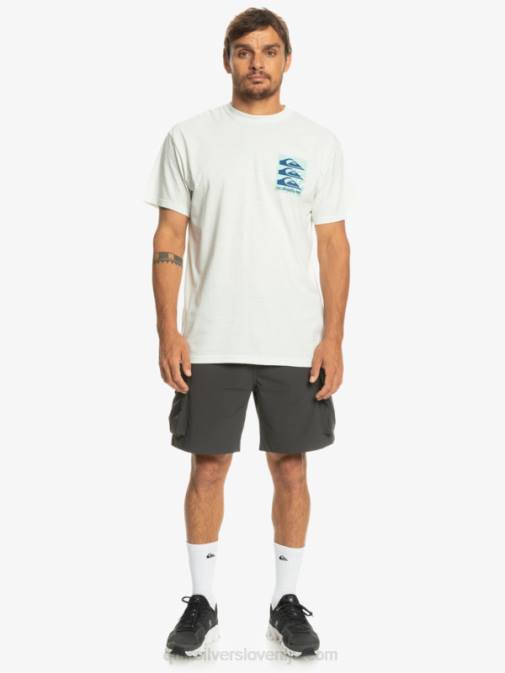 Quiksilver PJ4H1013 moški Sneguljčica majica z deformiranimi vzorci