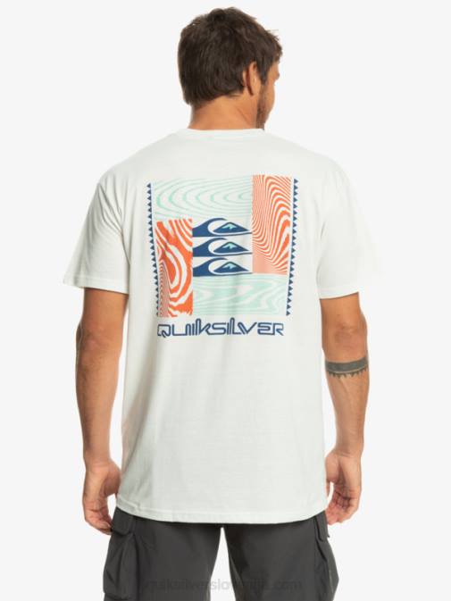 Quiksilver PJ4H1013 moški Sneguljčica majica z deformiranimi vzorci