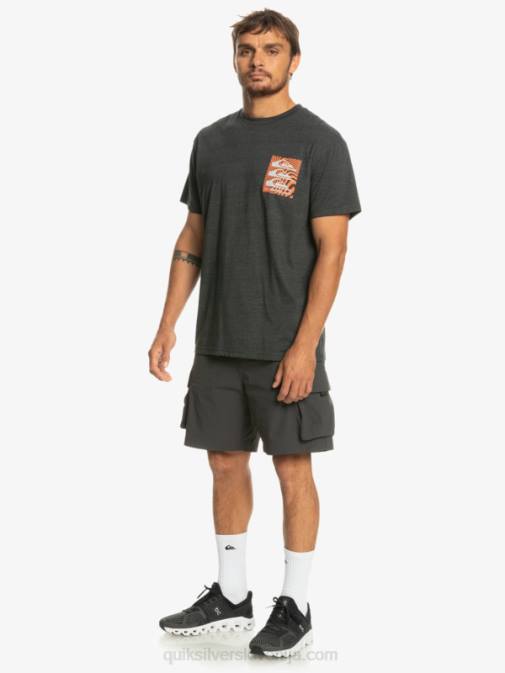 Quiksilver PJ4H1014 moški fantom majica z deformiranimi vzorci