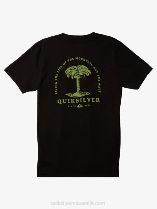Quiksilver PJ4H1024 moški Črna majica z morsko palmo