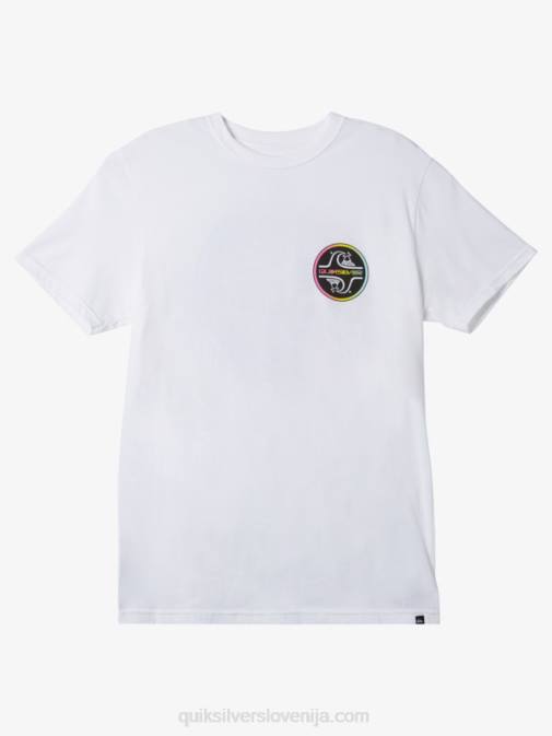 Quiksilver PJ4H1027 moški bela core bubble majica s kratkimi rokavi