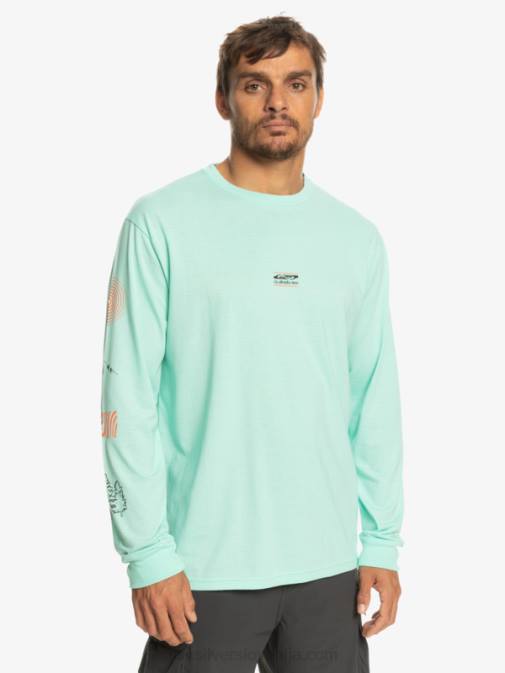 Quiksilver PJ4H1037 moški kozarec za plažo majica z dolgimi rokavi fragment of nature