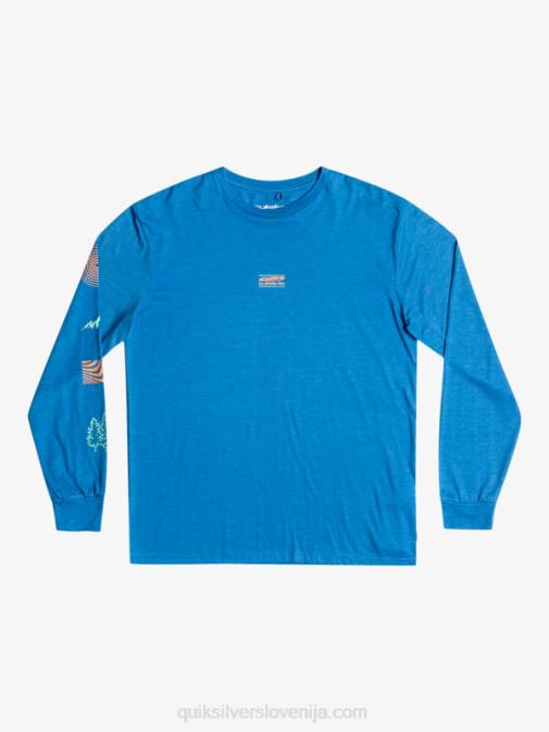 Quiksilver PJ4H1038 moški dihalka modra majica z dolgimi rokavi fragment of nature