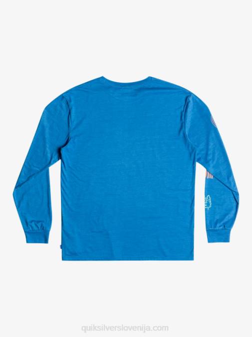 Quiksilver PJ4H1038 moški dihalka modra majica z dolgimi rokavi fragment of nature