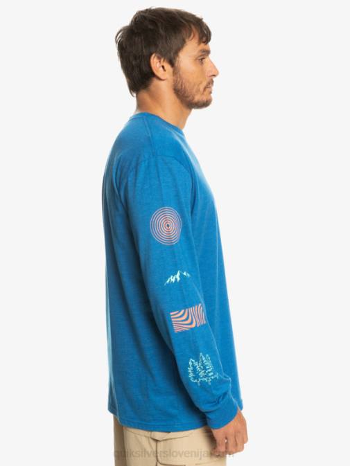 Quiksilver PJ4H1038 moški dihalka modra majica z dolgimi rokavi fragment of nature