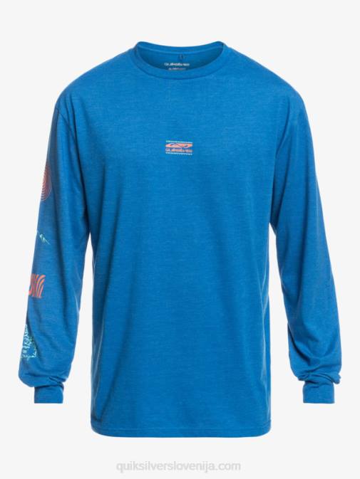 Quiksilver PJ4H1038 moški dihalka modra majica z dolgimi rokavi fragment of nature