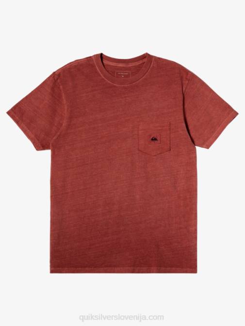 Quiksilver PJ4H1043 moški marsala podmisija majica s kratkimi rokavi