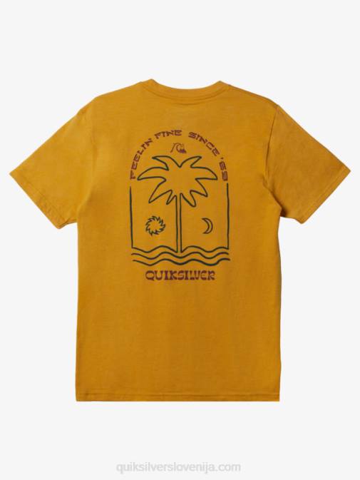 Quiksilver PJ4H1073 moški svetlo zlato vresje nova majica take mod