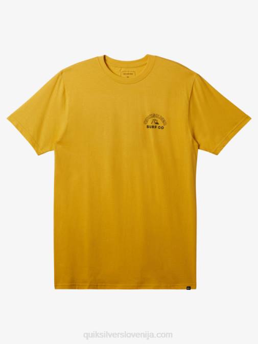 Quiksilver PJ4H108 moški rumenjak rumen brezčasna vrtljiva majica s kratkimi rokavi