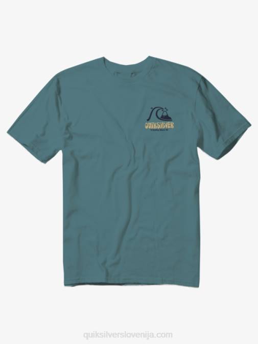 Quiksilver PJ4H1099 moški brittany modra majica arts in palms