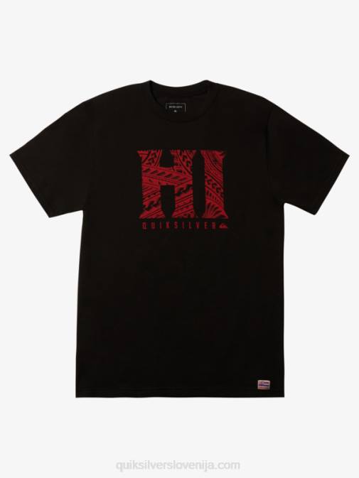 Quiksilver PJ4H1103 moški Črna majica hawaii islander