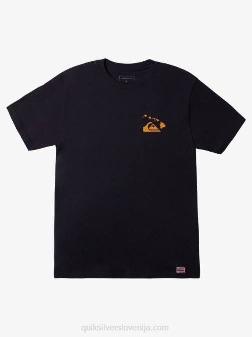Quiksilver PJ4H1112 moški mornarsko modri blazer hawaii dvojna majica s kavljem
