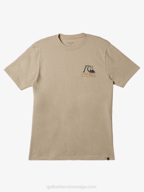 Quiksilver PJ4H1116 moški plaza taupe majica rise & shine