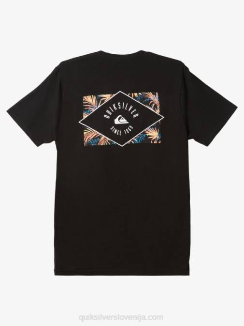 Quiksilver PJ4H1118 moški Črna majica s krožno črto