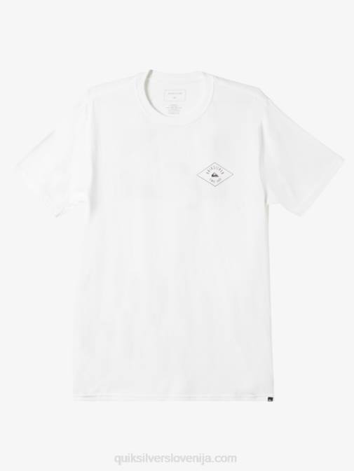 Quiksilver PJ4H1119 moški bela majica s krožno črto