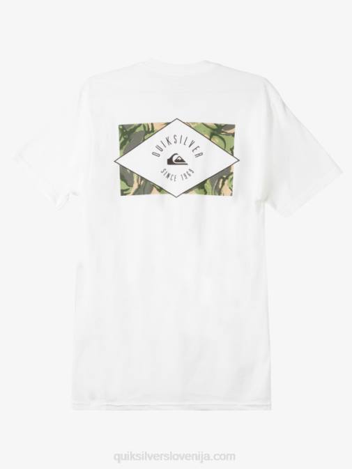 Quiksilver PJ4H1119 moški bela majica s krožno črto