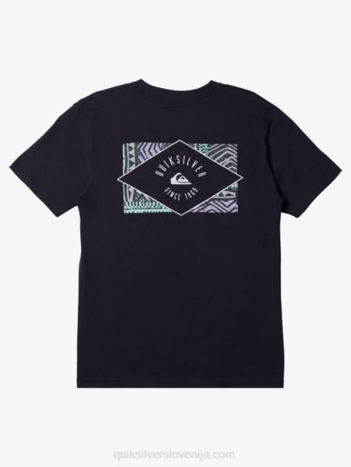 Quiksilver PJ4H1120 moški mornarsko modri blazer majica s krožno črto
