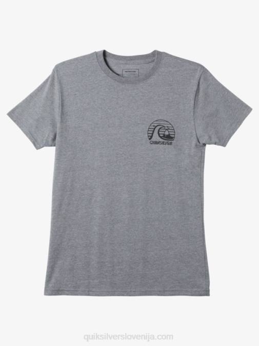 Quiksilver PJ4H1138 moški srednje siva vresa drzna modna majica s kratkimi rokavi