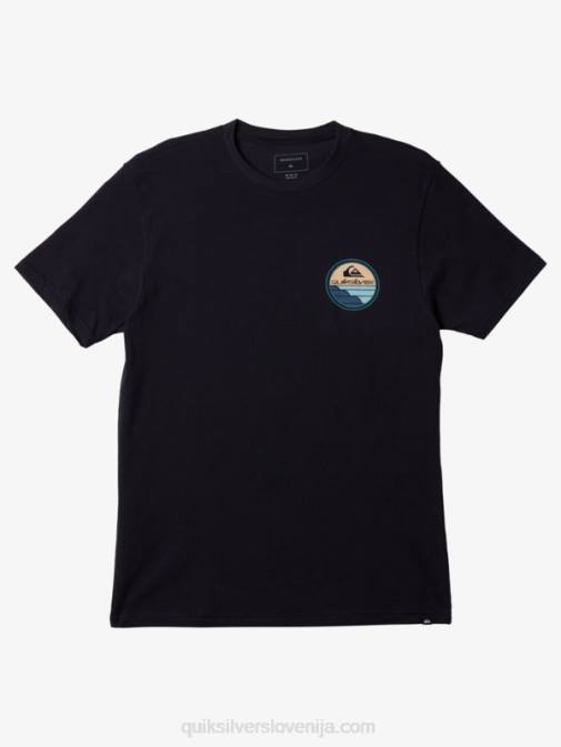Quiksilver PJ4H1147 moški mornarsko modri blazer majica s slikovitim potovanjem