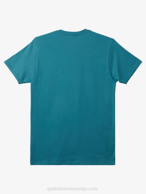 Quiksilver PJ4H114 moški brittany modra mw mini majica z logotipom