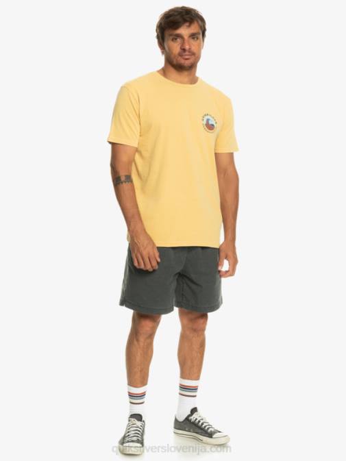 Quiksilver PJ4H1157 moški pšenica majica s žigi z mehurčki qs