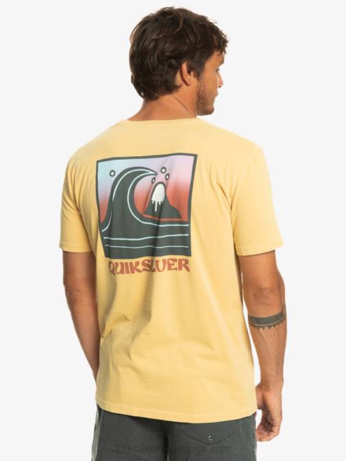 Quiksilver PJ4H1157 moški pšenica majica s žigi z mehurčki qs
