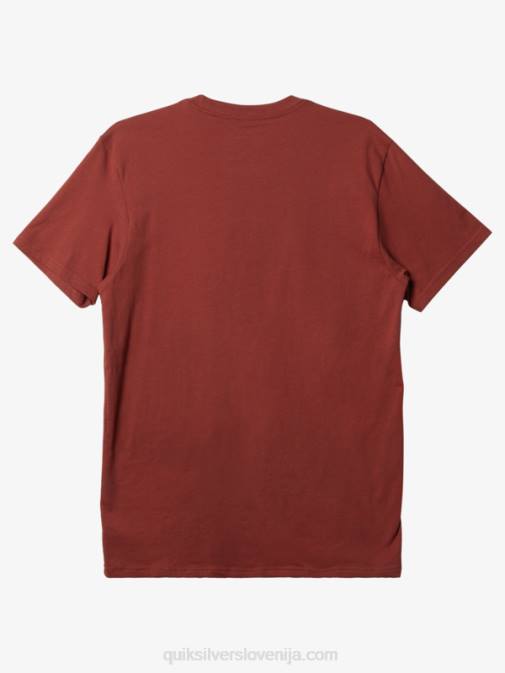 Quiksilver PJ4H115 moški marsala mw mini majica z logotipom