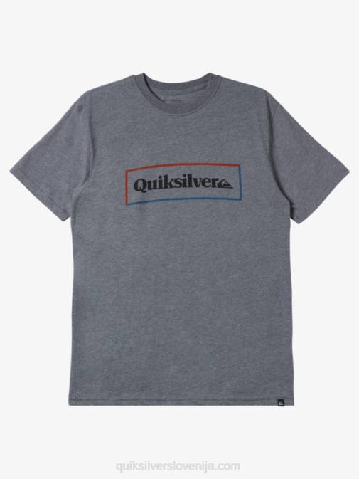 Quiksilver PJ4H1165 moški srednje siva vresa preprosta modna majica s ključavnico