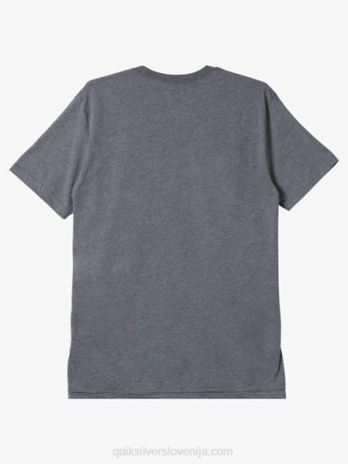 Quiksilver PJ4H1165 moški srednje siva vresa preprosta modna majica s ključavnico