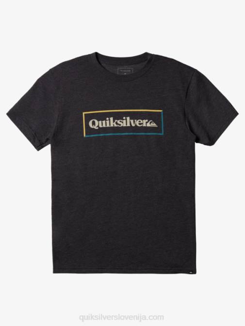Quiksilver PJ4H1166 moški oglje resje preprosta modna majica s ključavnico