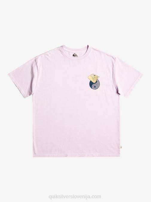 Quiksilver PJ4H1168 moški pastelno lila tam zunaj majica s kratkimi rokavi